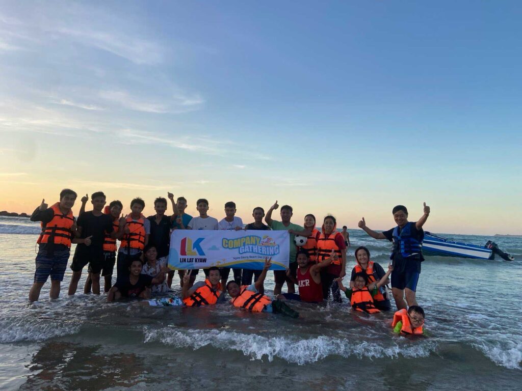 Lin Lat Kyaw Company Trip to Ngwe Saung Beach 2022